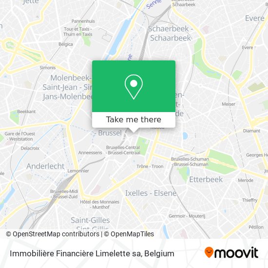 Immobilière Financière Limelette sa map