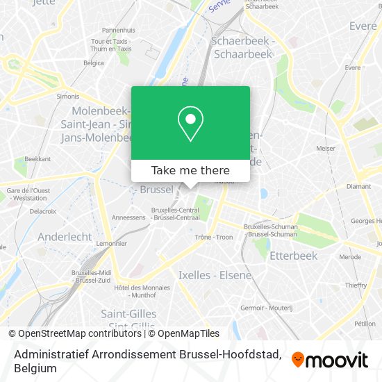 Administratief Arrondissement Brussel-Hoofdstad plan