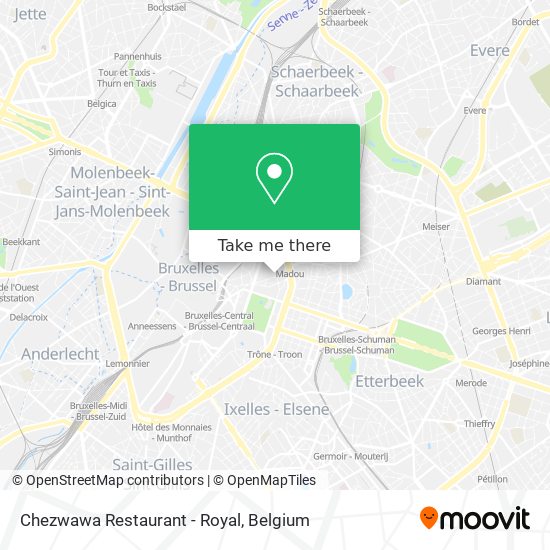 Chezwawa Restaurant - Royal map