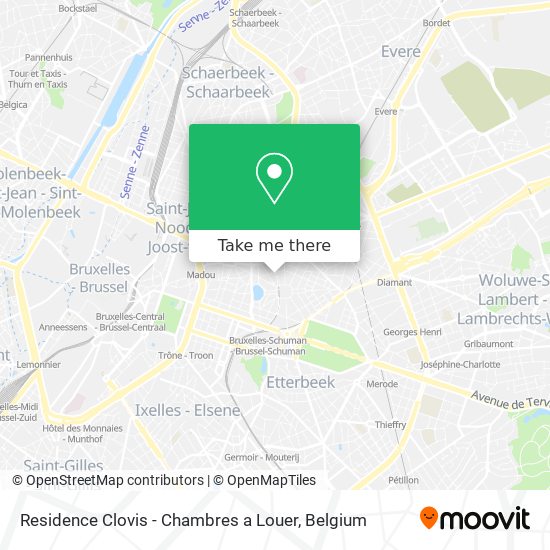 Residence Clovis - Chambres a Louer map