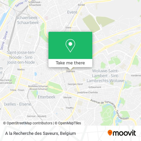 A la Recherche des Saveurs map