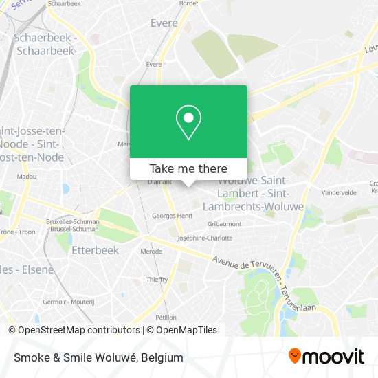 Smoke & Smile Woluwé map