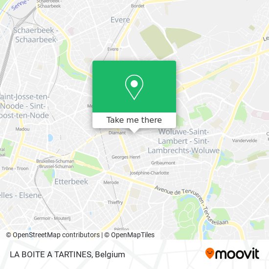 LA BOITE A TARTINES map
