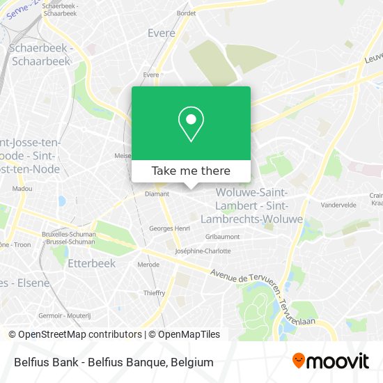 Belfius Bank - Belfius Banque map