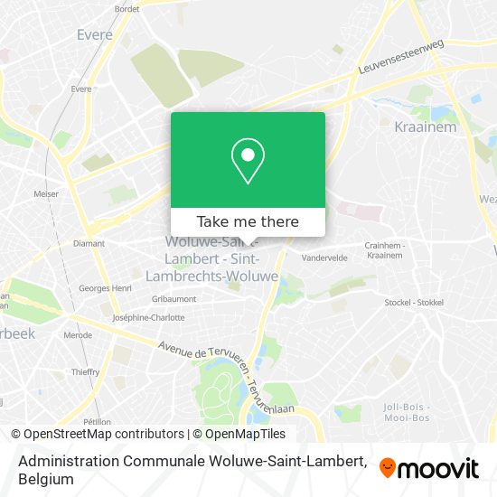 Administration Communale Woluwe-Saint-Lambert map