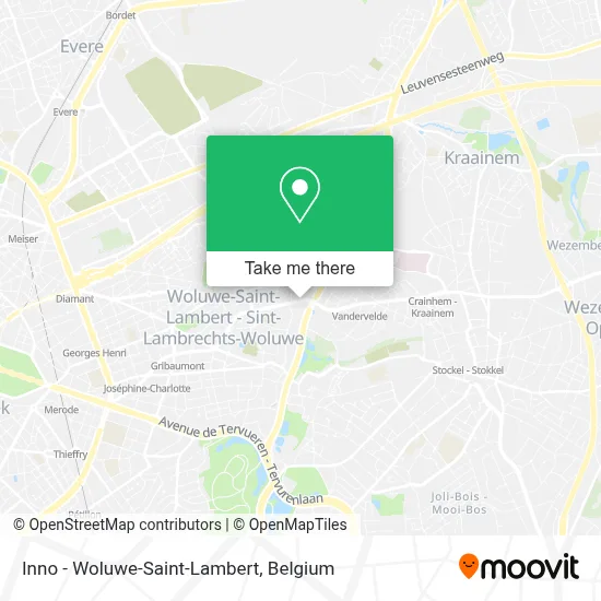 Inno - Woluwe-Saint-Lambert map