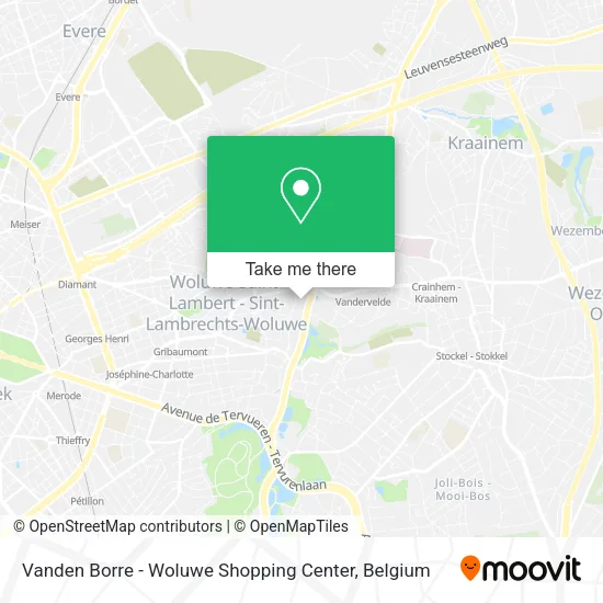 Vanden Borre - Woluwe Shopping Center map
