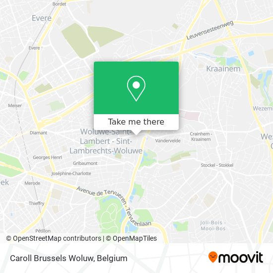 Caroll Brussels Woluw map