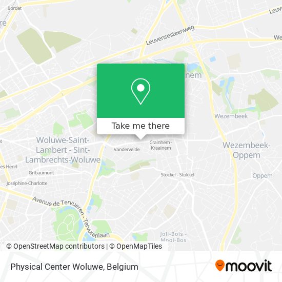 Physical Center Woluwe map