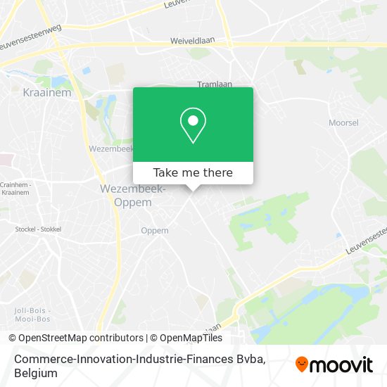 Commerce-Innovation-Industrie-Finances Bvba map