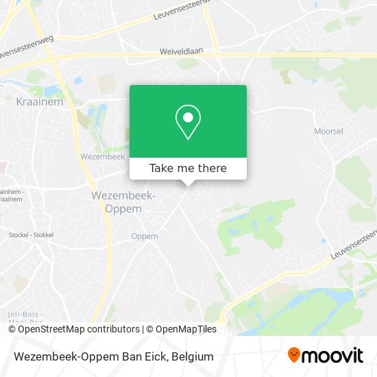 Wezembeek-Oppem Ban Eick map