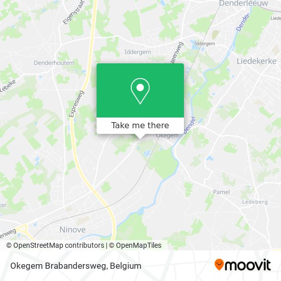 Okegem Brabandersweg map