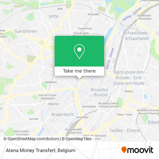 Atena Money Transfert map