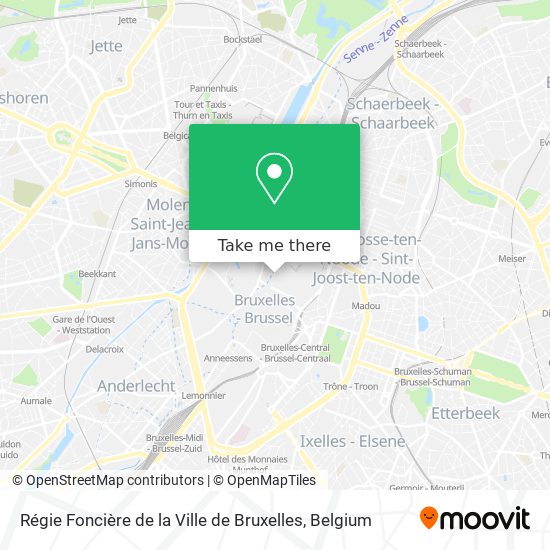 Régie Foncière de la Ville de Bruxelles plan