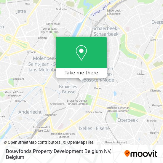 Bouwfonds Property Development Belgium NV map