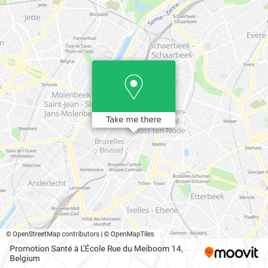 Promotion Santé à L'École Rue du Meiboom 14 map