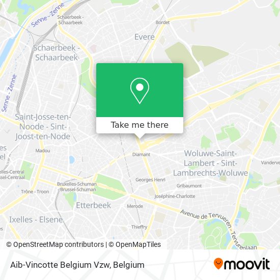 Aib-Vincotte Belgium Vzw map