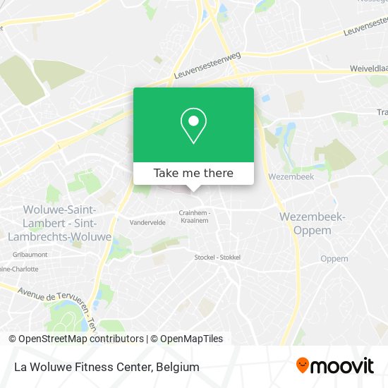 La Woluwe Fitness Center plan