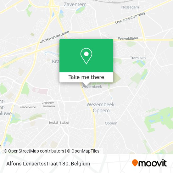 Alfons Lenaertsstraat 180 map