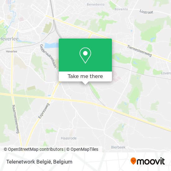 Telenetwork België map