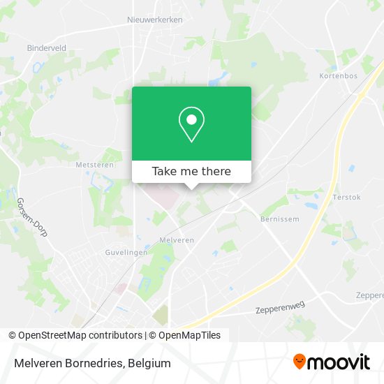 Melveren Bornedries map