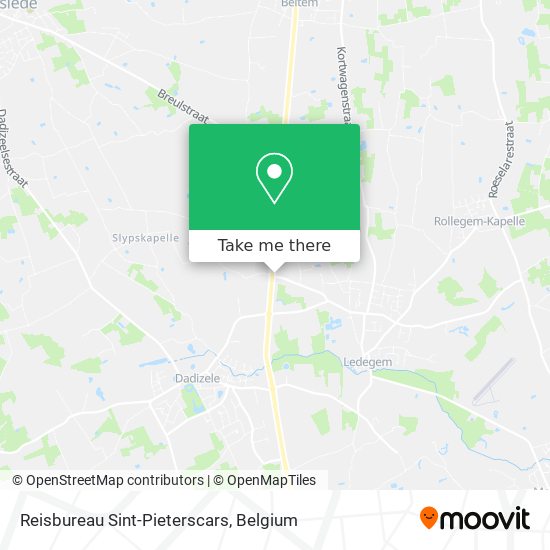 Reisbureau Sint-Pieterscars map
