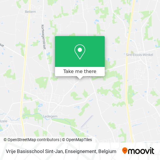 Vrije Basisschool Sint-Jan, Enseignement map