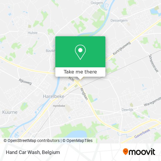 Hand Car Wash map