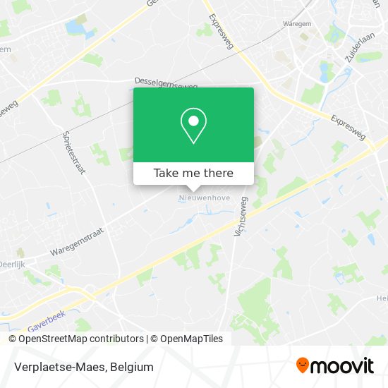 Verplaetse-Maes map