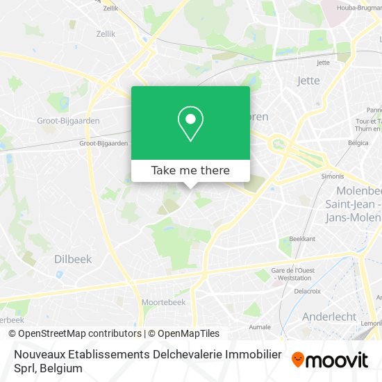 Nouveaux Etablissements Delchevalerie Immobilier Sprl map