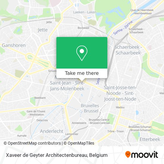 Xaveer de Geyter Architectenbureau map