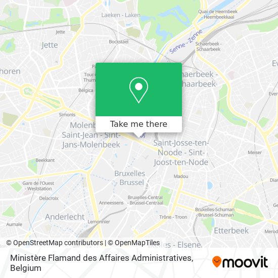 Ministère Flamand des Affaires Administratives map