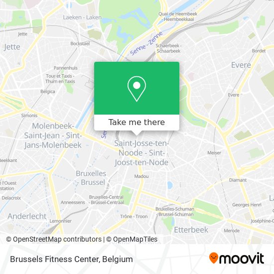 Brussels Fitness Center map