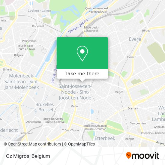 Oz Migros map