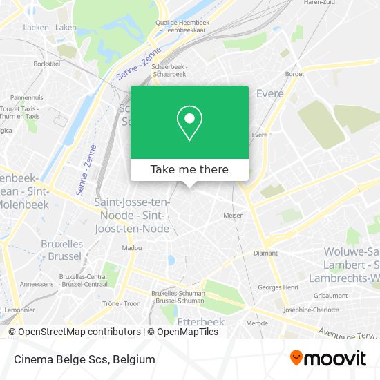 Cinema Belge Scs map