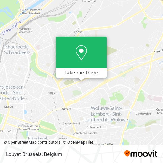 Louyet Brussels map