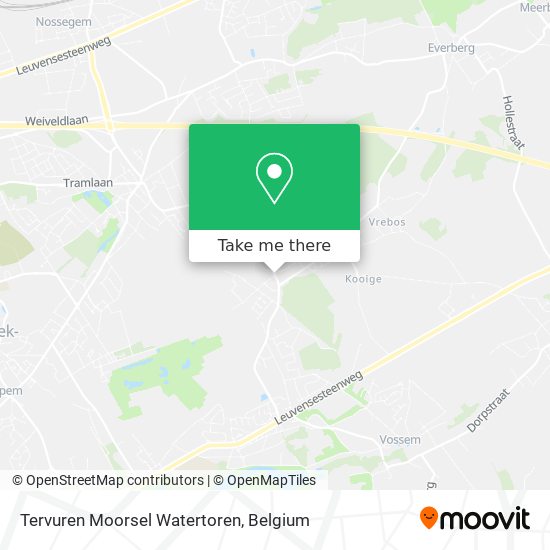 Tervuren Moorsel Watertoren map