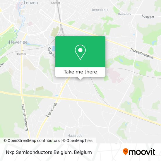 Nxp Semiconductors Belgium map