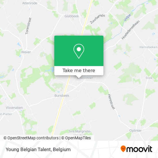 Young Belgian Talent map