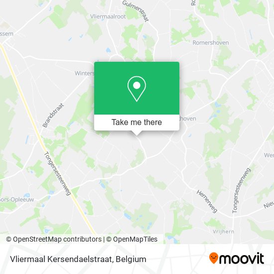 Vliermaal Kersendaelstraat plan