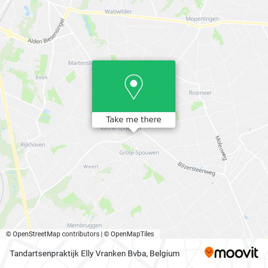 Tandartsenpraktijk Elly Vranken Bvba plan