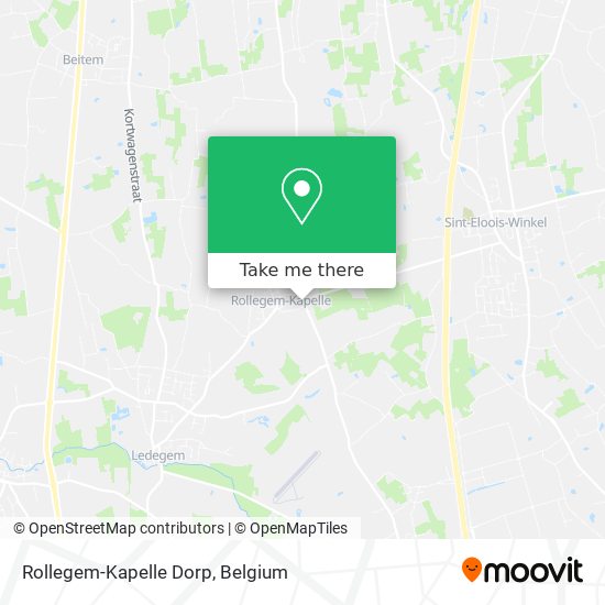 Rollegem-Kapelle Dorp map