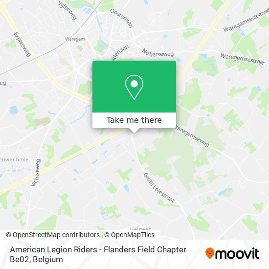 American Legion Riders - Flanders Field Chapter Be02 map