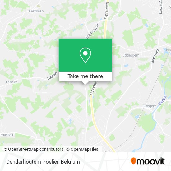 Denderhoutem Poelier map