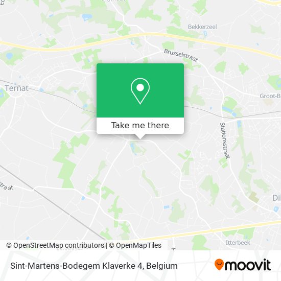 Sint-Martens-Bodegem Klaverke 4 map