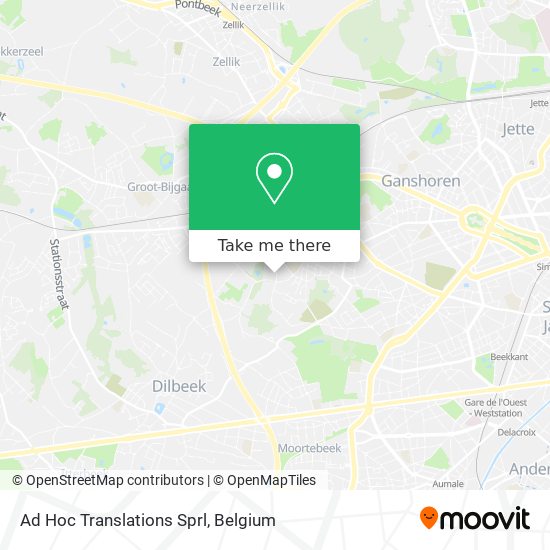Ad Hoc Translations Sprl map