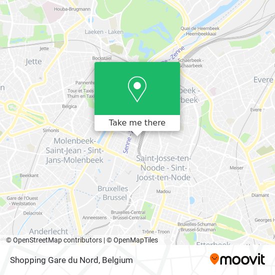 Shopping Gare du Nord map