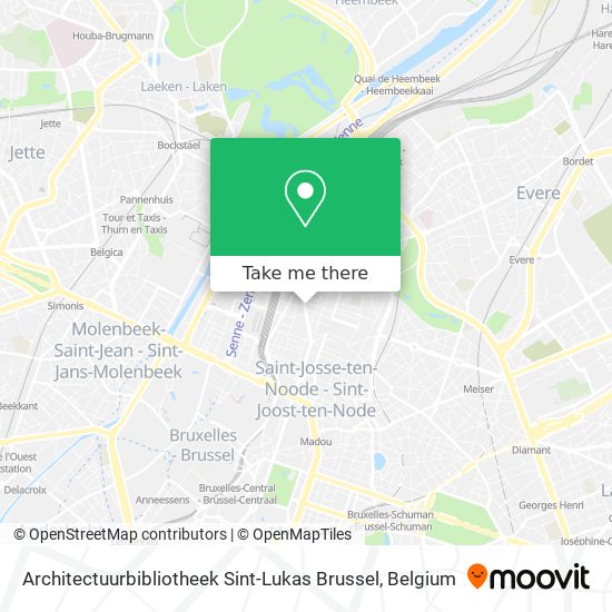 Architectuurbibliotheek Sint-Lukas Brussel map