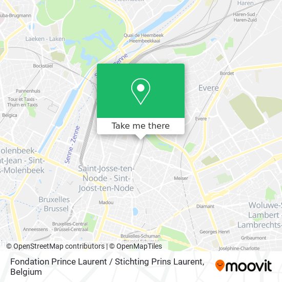 Fondation Prince Laurent / Stichting Prins Laurent map