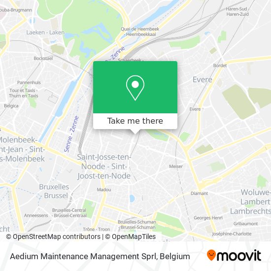 Aedium Maintenance Management Sprl map